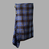 Gothic Fashion Utility Kilt For Men Blue Stripes Scottish,Classic,Modern Kilt