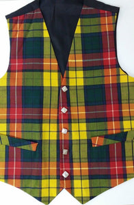 Buchanan Scottish Men's Formal Tartan Waistcoats