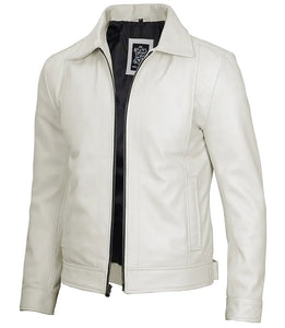 Men's Off-White Real Leather Jacket