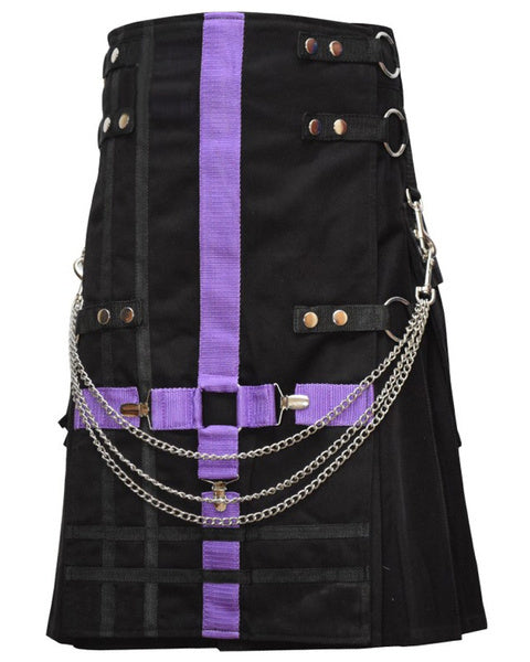 Men's Fashion Utility Kilt 100% cotton Kilt For Men