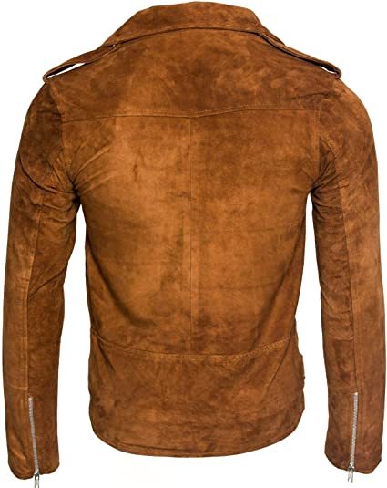  Leather Biker Shirt Jacket