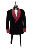 Mens Black Smoking Jackets Designer Luxury Quilted Party Wear Coats