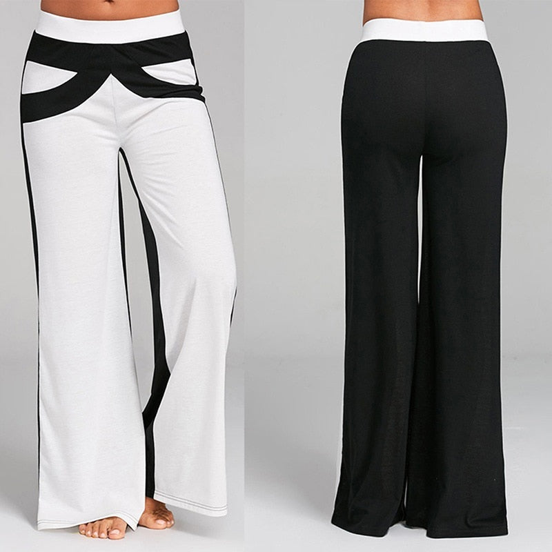  Block Loose Straight Trousers