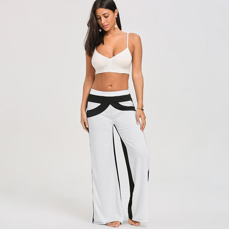  Block Loose Straight Trousers