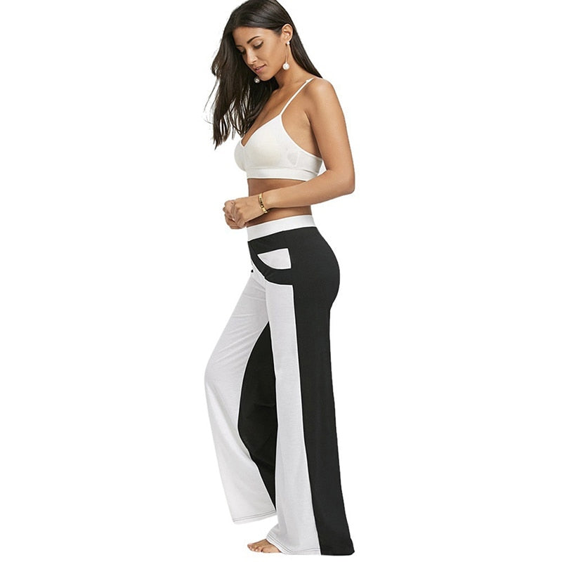 Block Loose Straight Trousers