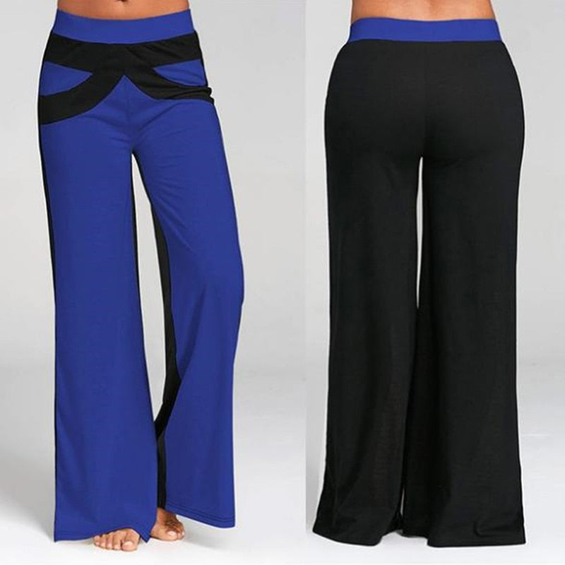  Block Loose Straight Trousers