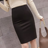  Women  Pencil Skirts Elegant Fashion Autumn High Wiast  Skirt
