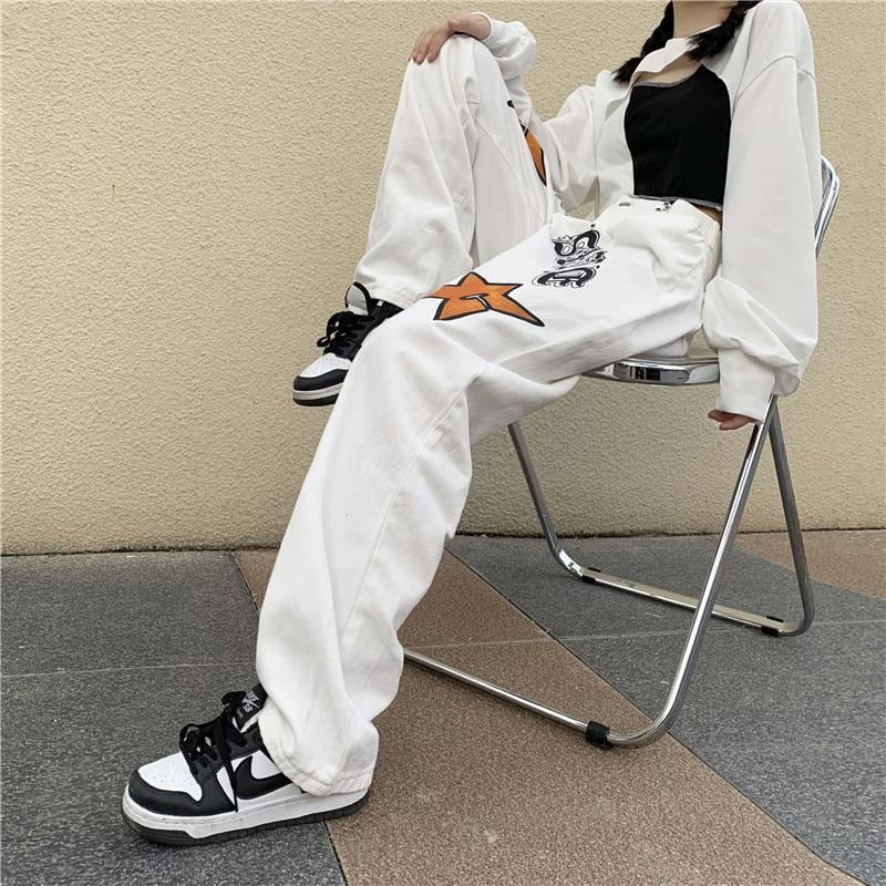White Jeans Korean Fashion