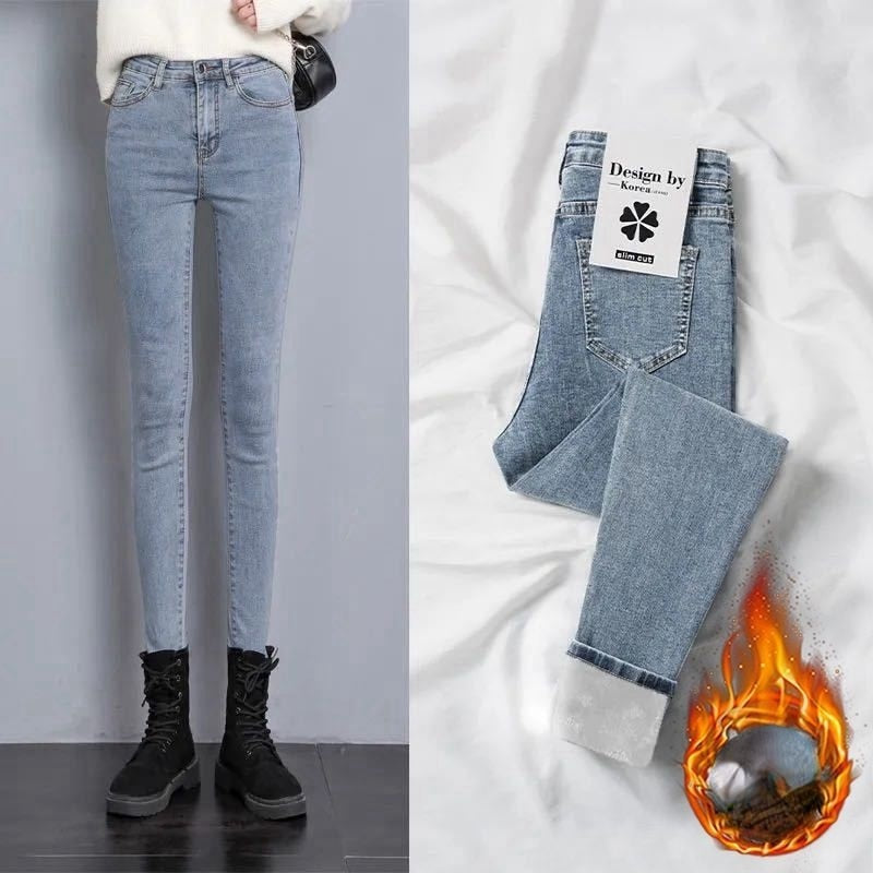  Women mom Jeans blue gray black Woman High Elastic