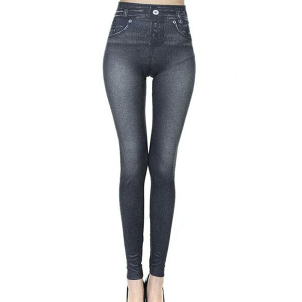 Elastic Women Pants Fake Jeans Trousers Women Pencil Pants Skinny Trousers Warm Winter Leggings Jeggings Legin Feminina Trousers