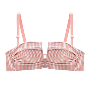 Sexy Plaid Invisible Bras