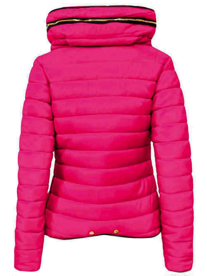 Women's Quilted Padded Puffer Jacket Ladies Bubble  Hoody Coat