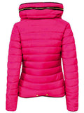 Women's Quilted Padded Puffer Jacket Ladies Bubble  Hoody Coat