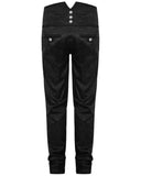 Men's Apocrypha Trousers Pants Steampunk Black Brocade Vintage