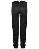 Men's Apocrypha Trousers Pants Steampunk Black Brocade Vintage