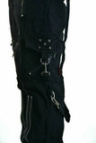 Gothic Straps Zipper Trousers Punk Rock Studs Metal Chain Mens Pant